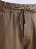 Men's Khaki Relaxed Fit Solid Utility Joggers
