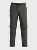 Men's Green Relaxed Fit Solid Utility Joggers