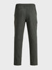 Men's Green Relaxed Fit Solid Utility Joggers