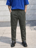 Men's Green Relaxed Fit Solid Utility Joggers