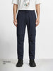 Men's Blue Relaxed Fit Solid Utility Joggers