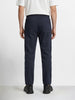 Men's Blue Relaxed Fit Solid Utility Joggers