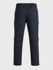 Men's Blue Relaxed Fit Solid Utility Joggers