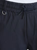 Men's Blue Relaxed Fit Solid Utility Joggers