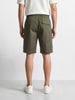 Men's Green Relaxed Fit Solid Utility Shorts