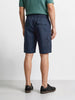 Men's Navy Blue Relaxed Fit Solid Utility Shorts