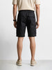 Men's Black Relaxed Fit Solid Utility Shorts