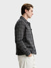 Men's Grey Regular Fit Graphic Printed Retro Wear Jacket