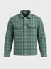 Men's Green Regular Fit Graphic Printed Retro Wear Jacket