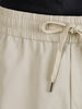 Men's Beige Loose Fit Solid Utility Cargo