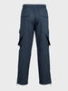 Men's Black Loose Fit Solid Utility Cargo