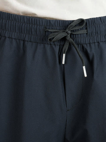 Men's Black Loose Fit Solid Utility Cargo