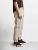Men's White Relaxed Fit Solid Utility Joggers