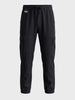 Men's Black Relaxed Fit Solid Utility Joggers