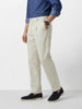 Men's Beige Relaxed Fit Solid Casual Trousers