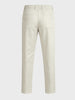 Men's Beige Relaxed Fit Solid Casual Trousers