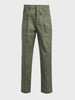 Men's Green Relaxed Fit Solid Casual Trousers