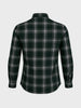 Men's Green Slim Fit Checkered Casual Shirt
