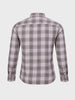 Men's Brown Slim Fit Checkered Casual Shirt