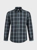 Men's Green Slim Fit Checkered Casual Shirt