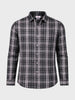Men's Black Slim Fit Checkered Casual Shirt