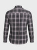 Men's Black Slim Fit Checkered Casual Shirt