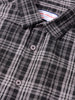 Men's Black Slim Fit Checkered Casual Shirt