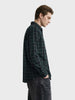 Men's Green Slim Fit Checkered Casual Shirt