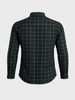Men's Green Slim Fit Checkered Casual Shirt