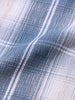 Men's Blue Slim Fit Checked Casual Shirt