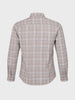 Men's Grey Slim Fit Checkered Casual Shirt
