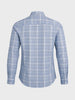Men's Blue Slim Fit Checkered Casual Shirt