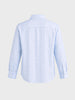 Men's Blue Super Relaxed Fit Vertical Stripes Casual Shirt
