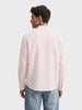 Men's Pink Super Relaxed Fit Vertical Stripes Casual Shirt