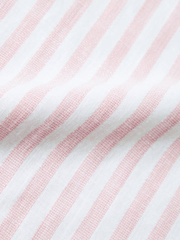 Men's Pink Super Relaxed Fit Vertical Stripes Casual Shirt