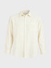 Men's Yellow Super Relaxed Fit Vertical Stripes Casual Shirt
