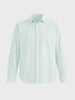 Men's Green Super Relaxed Fit Vertical Stripes Casual Shirt