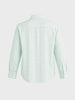 Men's Green Super Relaxed Fit Vertical Stripes Casual Shirt