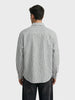 Men's Black Super Relaxed Fit Vertical Stripes Casual Shirt