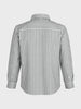 Men's Black Super Relaxed Fit Vertical Stripes Casual Shirt