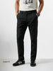 Men's Black Slim Fit Solid Utility Cargo