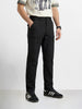Men's Black Slim Fit Solid Utility Cargo