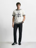 Men's Black Slim Fit Solid Utility Cargo