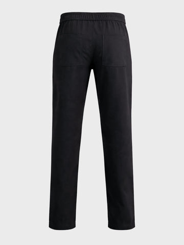 Men's Black Slim Fit Solid Utility Cargo