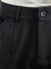 Men's Black Slim Fit Solid Utility Cargo