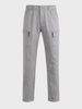 Men's Grey Slim Fit Solid Utility Cargo