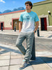 Men's Green Slim Fit Solid Utility Cargo