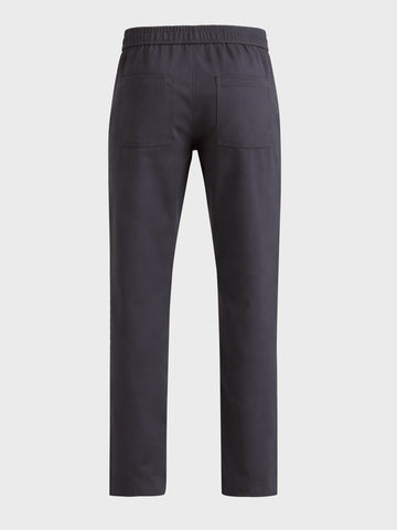 Men's Grey Slim Fit Solid Utility Cargo