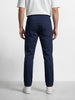 Men's Blue Slim Fit Solid Utility Cargo