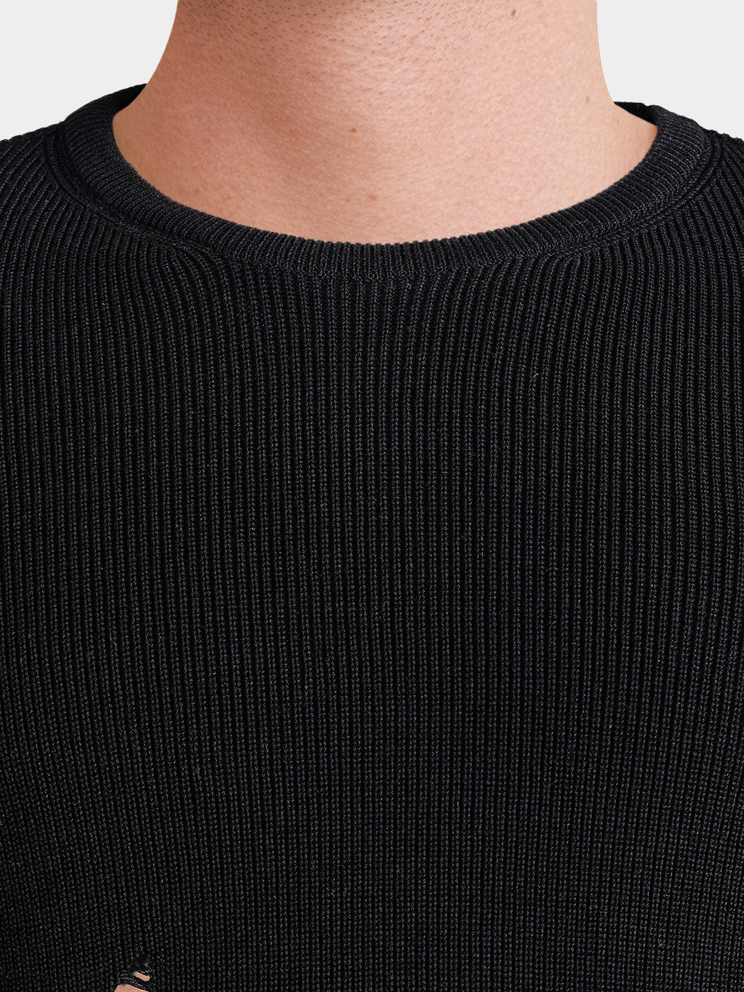 Men's Black Slim Fit Casual T-Shirt